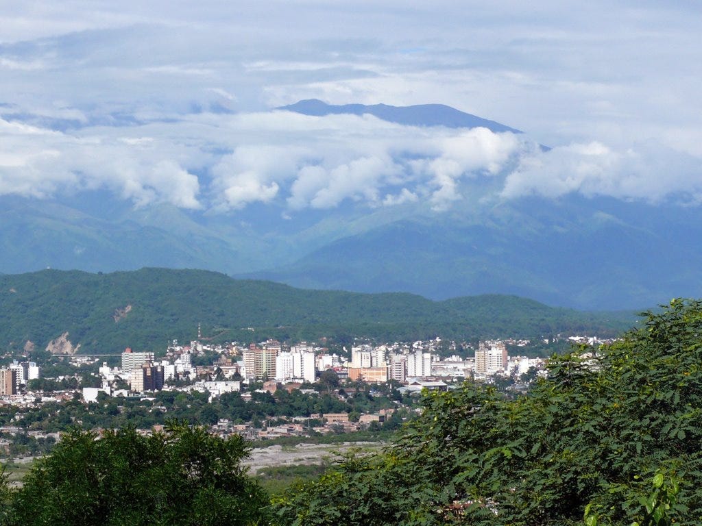 Vista panorámica de San Salvador de Jujuy